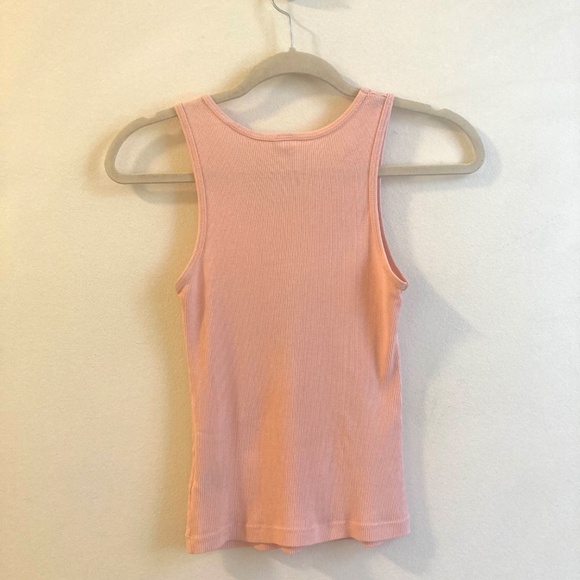 Joie Tank Top Boho Peach with Flower Design, Size S - Picture 4 of 9